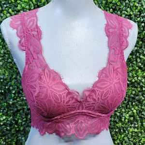 Pink Victoria's Secret, Date Push Up Bralette, Size S, Dusty Rose color